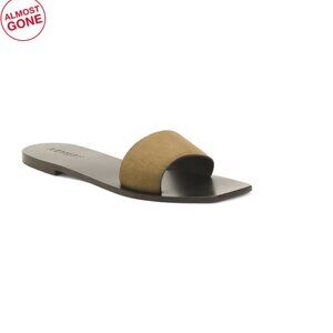 A.EMERY Khaki Suede The Zadie Sandals